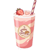 A strawberry latte